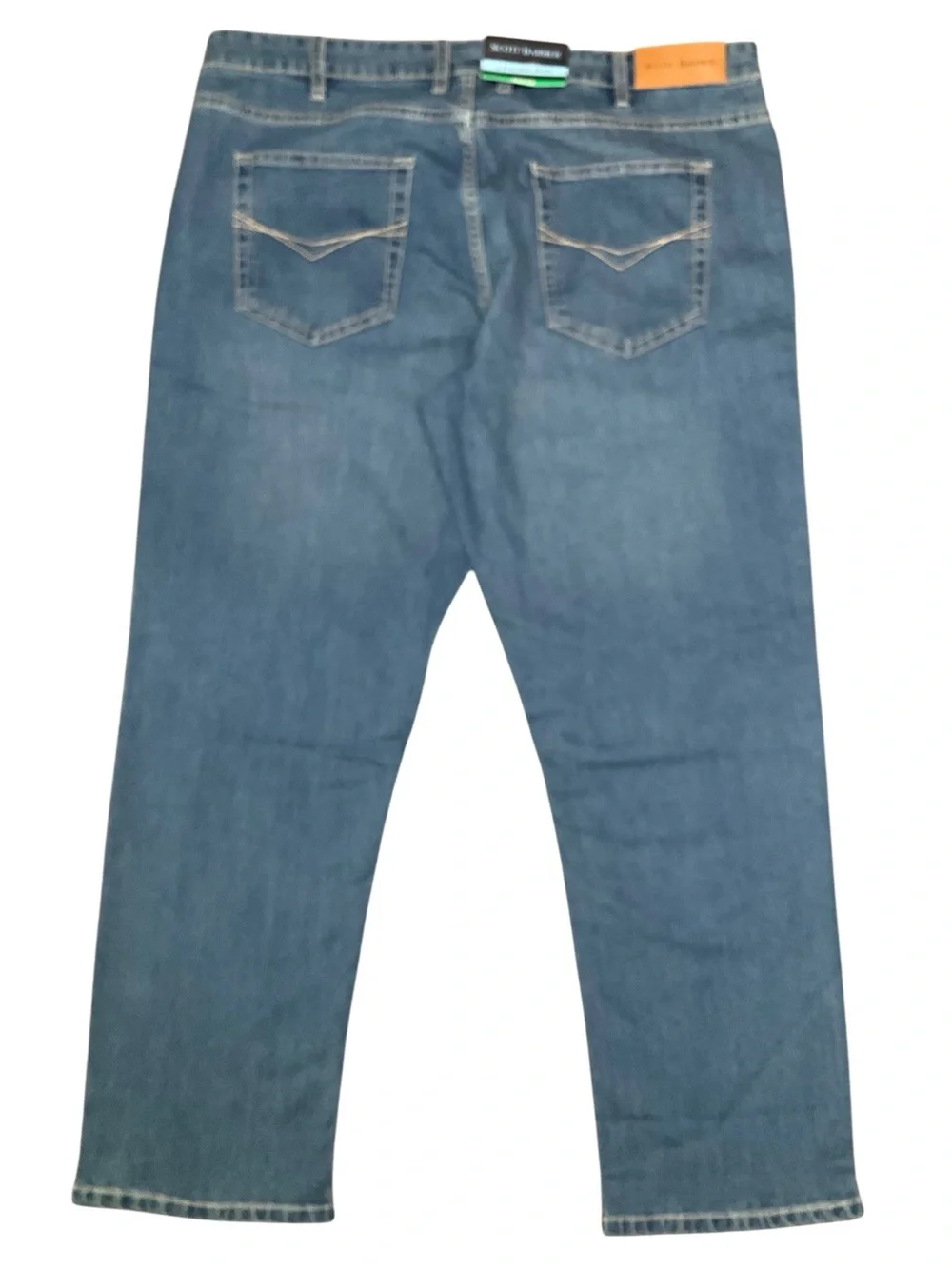 Scott Barber Men's Jeans Straight-Fit Stretch Denim Blue Size 38 X 29 NWT